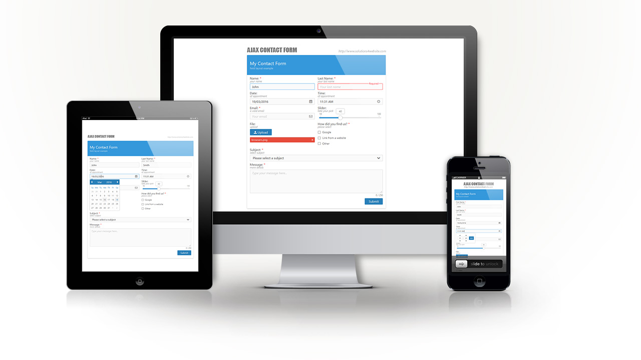 to wear - Ajax stylish contact form video Look - Ajax stylish contact form video