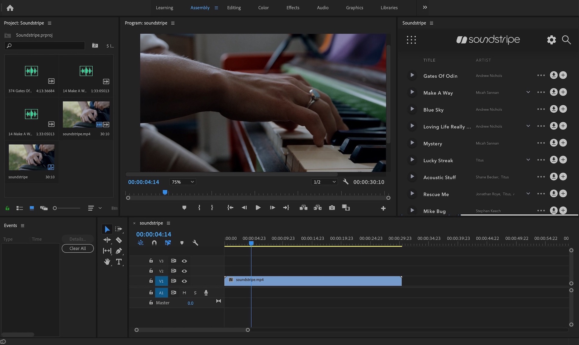 how to add music to adobe premiere pro